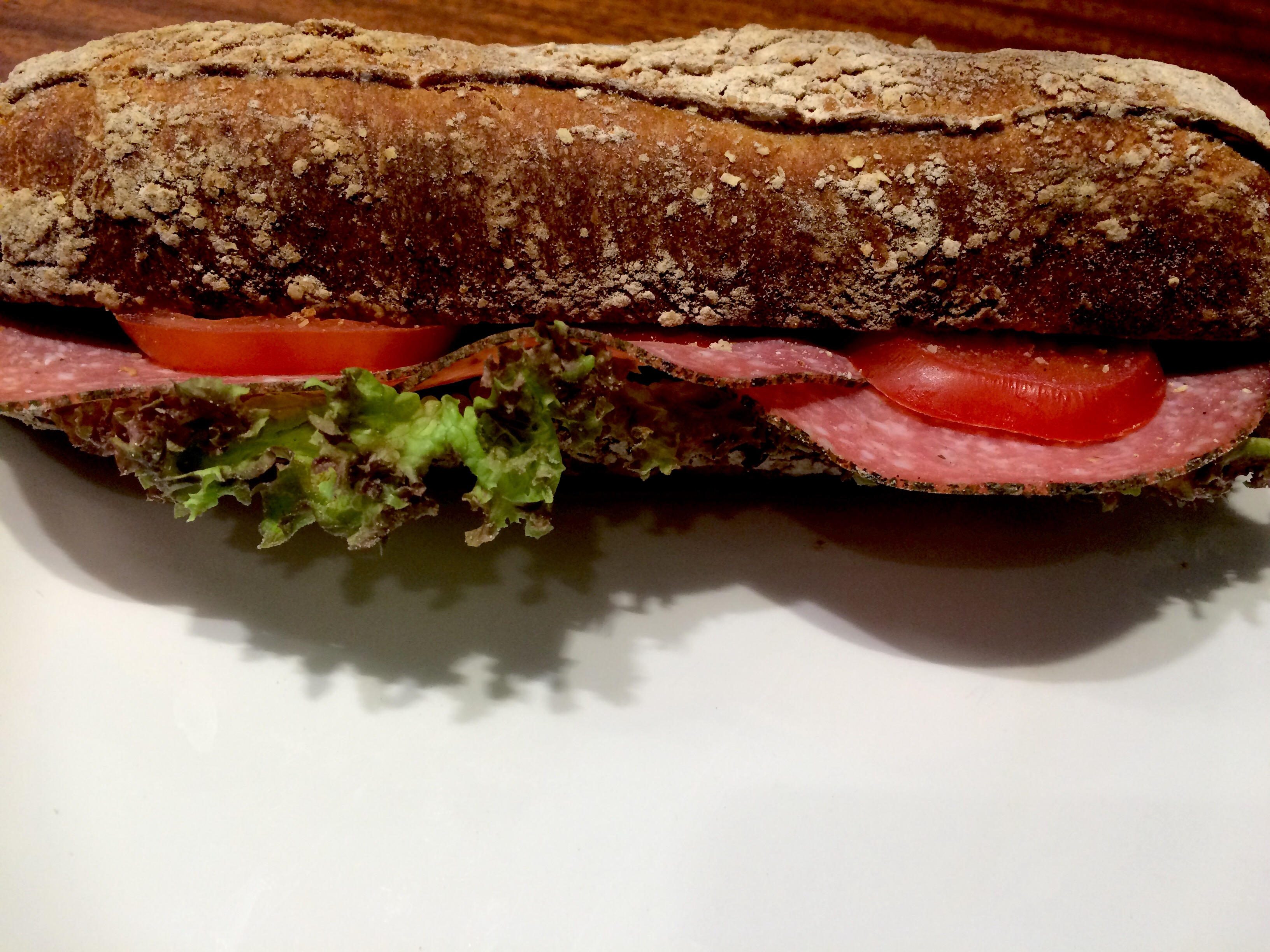 Salami Sandwich at Dusseldorf airport
